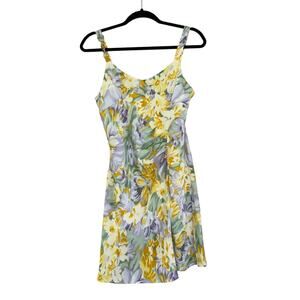 Floral Spring Y2K Flounce Watercolor Spring Sundress Women’s S Coquette Girly